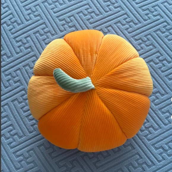 NWOT. Pumpkin Pillow, Orange - Picture 3 of 3